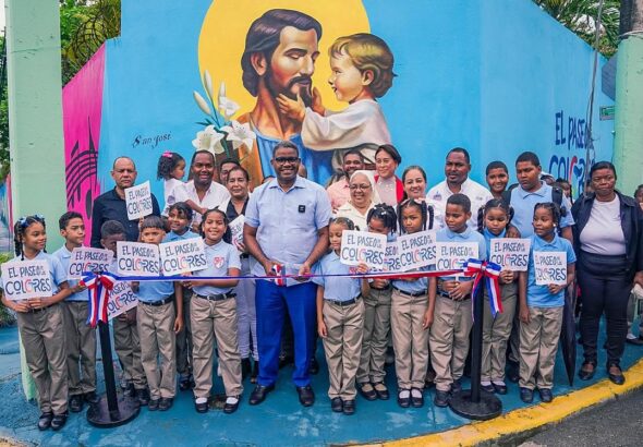 ¡Desde el Centro Educativo San José Fe y Alegría, en Pantoja, Los Alcarrizos, inauguramos un gra